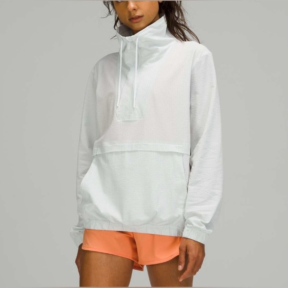 lululemon athletica Jackets & Blazers - Lululemon Pack Light Pullover (Packable) – Ocean Air Like New 2021 Size 4